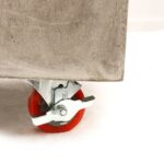 Kaituna Planter On Castors Weathered Cement - Image 3