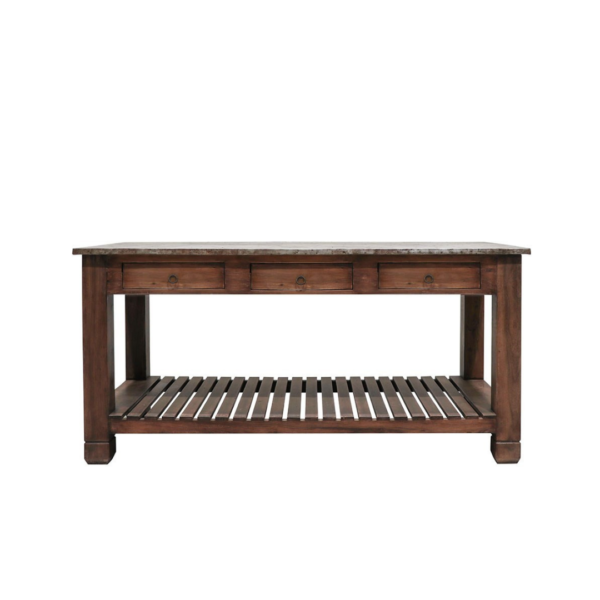 LIVERPOOLE ZINC KITCHEN WORKBENCH