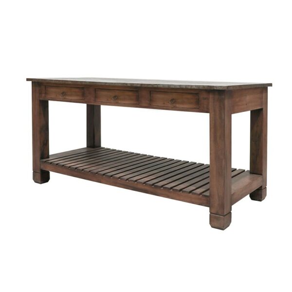 LIVERPOOL ZINC KITCHEN WORKBENCH