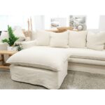 Lotus Ottoman - Colour -Oatmeal - Image 4