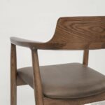 Ealing Dining Chair Brown Leather - Image 5