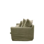 Lotus Slipcover Sofa 2 Seater Khaki - Image 3
