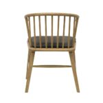 Ankara Dining Chair - Aged Black Leather - Image 4