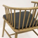 Ankara Dining Chair - Aged Black Leather - Image 6