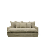 Lotus Slipcover Sofa 2 Seater Khaki