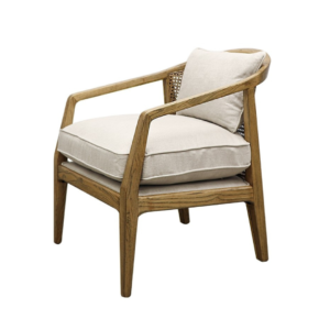 Newport Fabric Armchair Oak