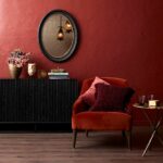 Lupita Rust Velvet Chair - Image 8