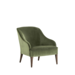 LULU OLIVE VELVET LOUNGE CHAIR
