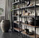Industrial Metal Bookshelf Narrow - Image 6