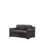 Vasto Leather 2 Seater Sofa Onyx - Image 2