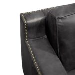 Vasto Leather 2 Seater Sofa Onyx - Image 3
