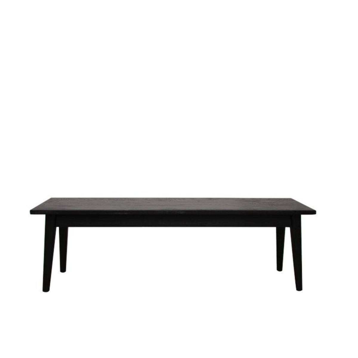 VAASA OAK BENCH MATTE BLACK - 185CM