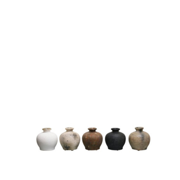 Rustic Mini Vases A/5 Earthy