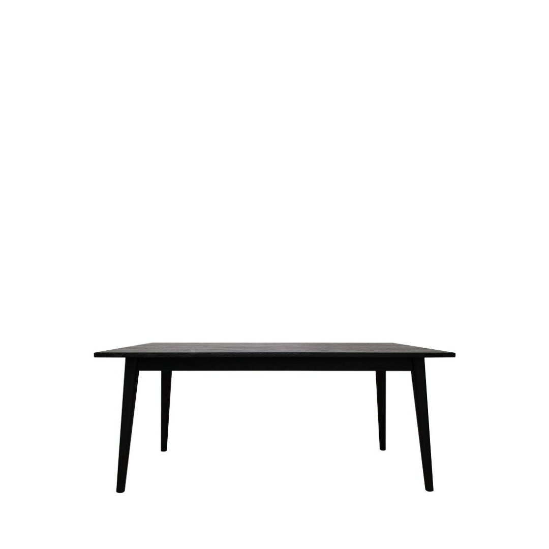 VAASA OAK DINING TABLE MATTE BLACK - 180CM VAASA OAK DINING TABLE MATTE BLACK - 180CM