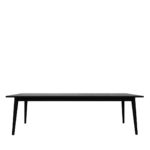 VAASA OAK DINING TABLE MATTE BLACK - 260CM