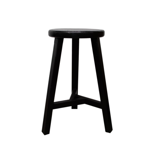 PARQ BARSTOOL ROUND - BLACK