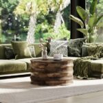 Wooden Drum Coffee Table - Image 8