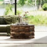 Wooden Drum Coffee Table - Image 4