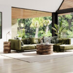 Wooden Drum Coffee Table - Image 6