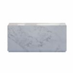 Milan Marble Coffee Table White - Image 3