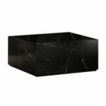 Milan Marble Coffee Table Black - Image 2