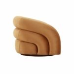 Chicago Swivel Chair Gold Velvet - Image 5