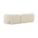 Seattle 3 Seat Sofa White Boucle - Image 3
