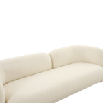 Seattle 3 Seat Sofa White Boucle - Image 5