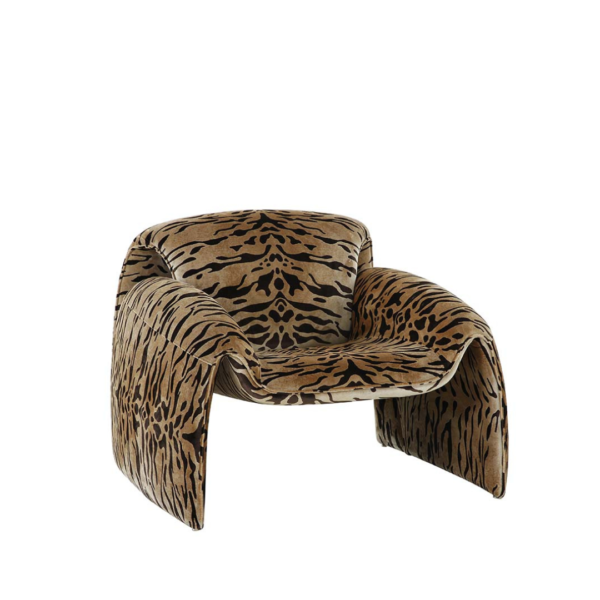 Animal Print Club Chair