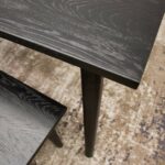 Vaasa Oak Dining Table 220cm Matt Black - Image 2