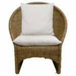 Scoop Chair RopeNatural w/Cream Seat & Back Cushion - Image 5