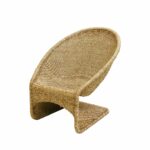 Scoop Chair RopeNatural w/Cream Seat & Back Cushion - Image 2