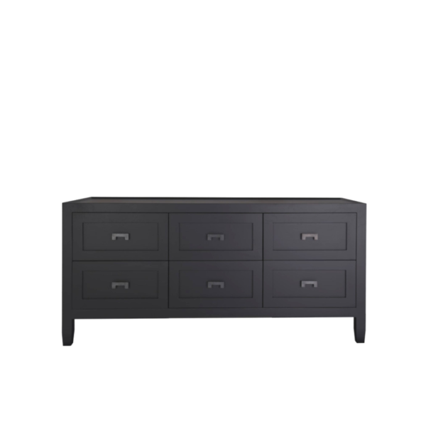 LEONARDO ISLAND LIFE SIDEBOARD 6 DRW BLACK