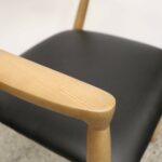 Ealing Dining Chair - Black Leather - Image 3