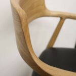 Ealing Dining Chair - Black Leather - Image 2