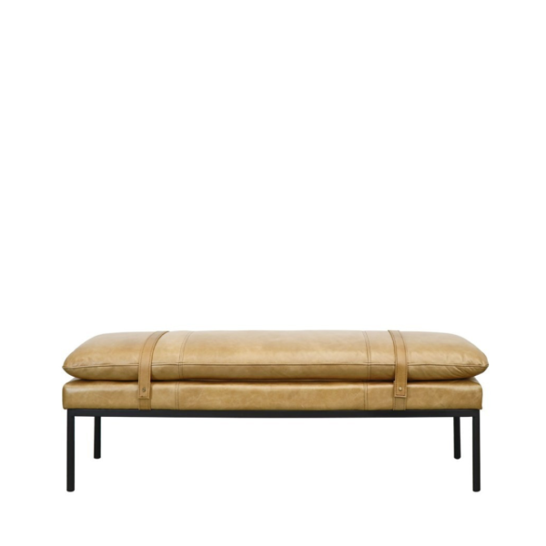 BAXTER LEATHER OTTOMAN / BENCH