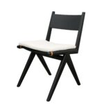 Cortez Dining Chair-Black W Removable Cushion - Image 3