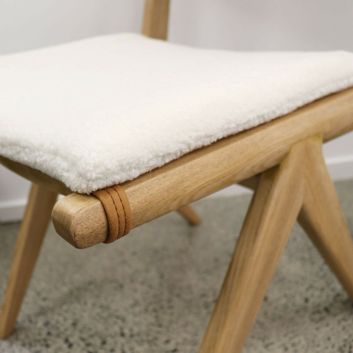 Cortez Dining Chair-Natural W Removable Cushion - Image 4