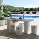 Solona Outdoor Concrete Table White