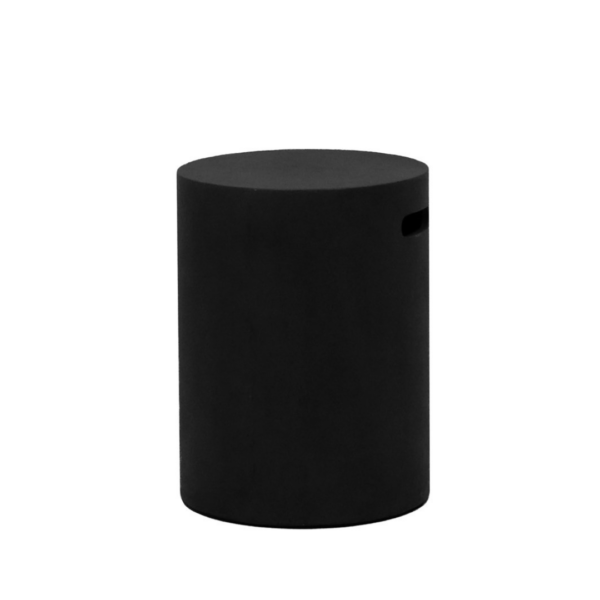 BLACK CONCRETE PIPE SIDE TABLE / STOOL