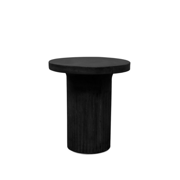 MUSHROOM CONCRETE SIDE TABLE / STOOL - BLACK