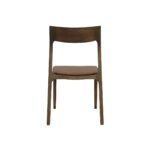 Cooper Stackable Dining Chair Brown Leather - Image 4