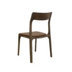 Cooper Stackable Dining Chair Brown Leather - Image 5