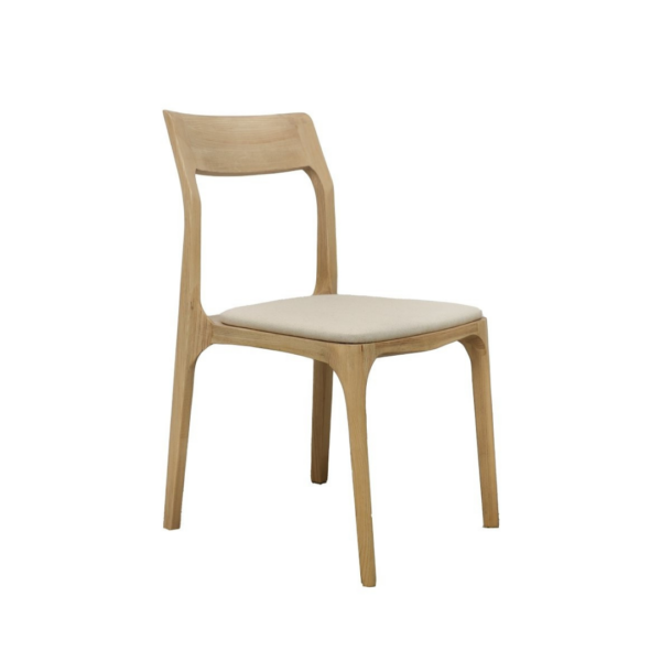 COOPER STACKABLE DINING CHAIR - LINEN FABRIC