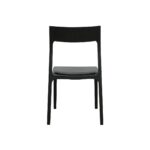 Cooper Stackable Dining Chair Black Leather - Image 4