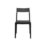 Cooper Stackable Dining Chair Black Leather - Image 7