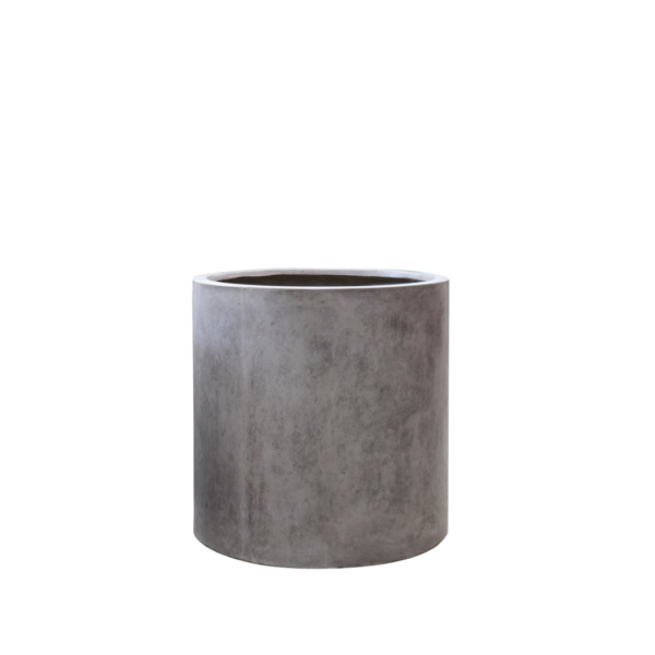 MIKONUI CYLINDER PLANTER MEDIUM - WEATHERED CEMENT