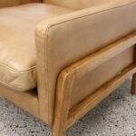 Sawyer 3 Seater Sofa Tan Leather - Image 3