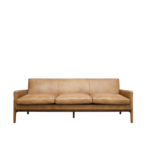 SAWYER 3 SEATER SOFA - TAN LEATHER