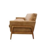 Sawyer 3 Seater Sofa Tan Leather - Image 6